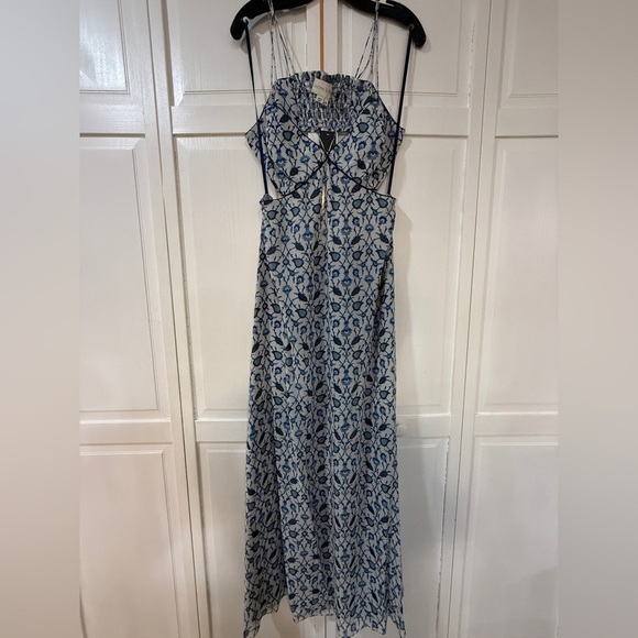 NWT | Sachin + Babi Blue Vine Print Heather Dress Size 6 & 10 - Picture 4 of 10